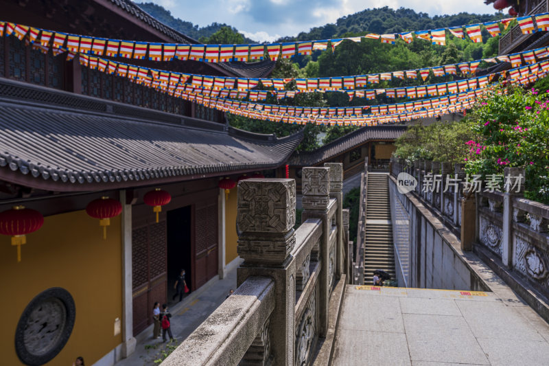 杭州飞来峰景区上天竺法喜禅寺古建筑