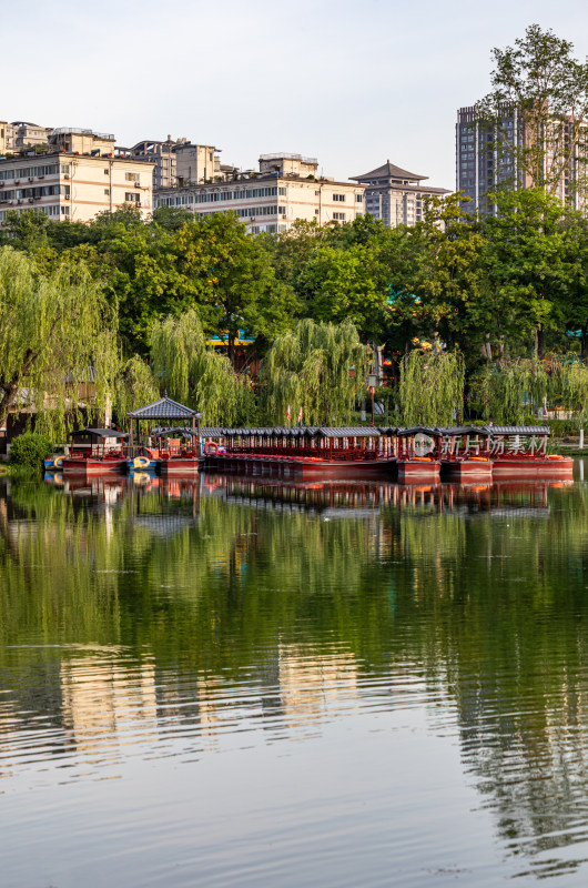 陕西西安兴庆宫公园景点景观