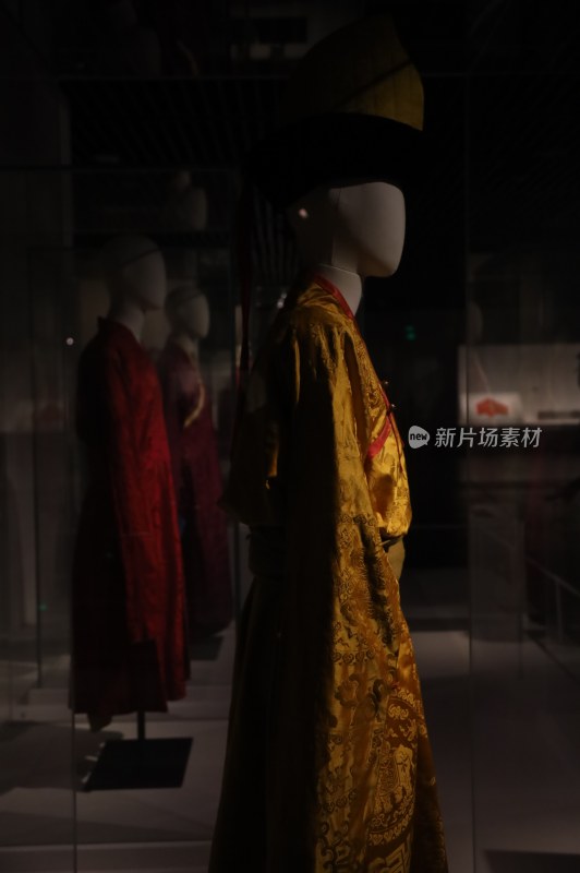 博物馆展示的古代服饰