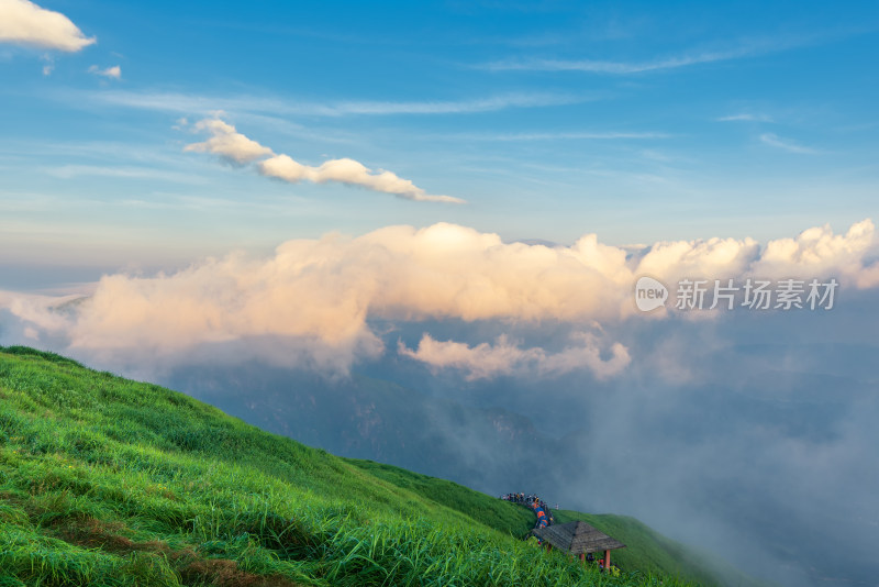 江西萍乡武功山高山草甸自然风光