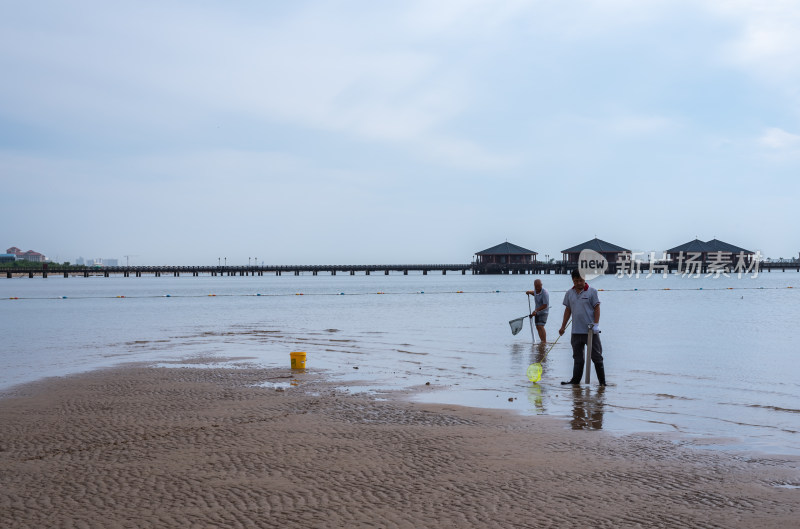 秦皇岛南戴河景区海边海滨海滩