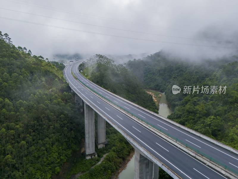 高速公路 航拍绿美高速