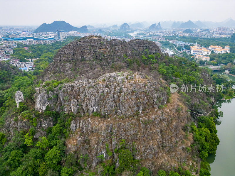 广西桂林七星山景区航拍图