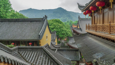 杭州飞来峰景区上天竺法喜禅寺古建筑