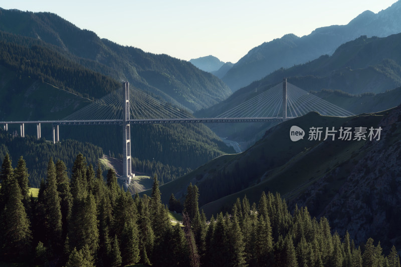 中国新疆伊犁果子沟大桥