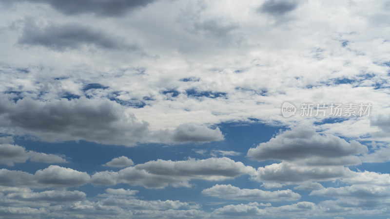 多云天气下的天空全景