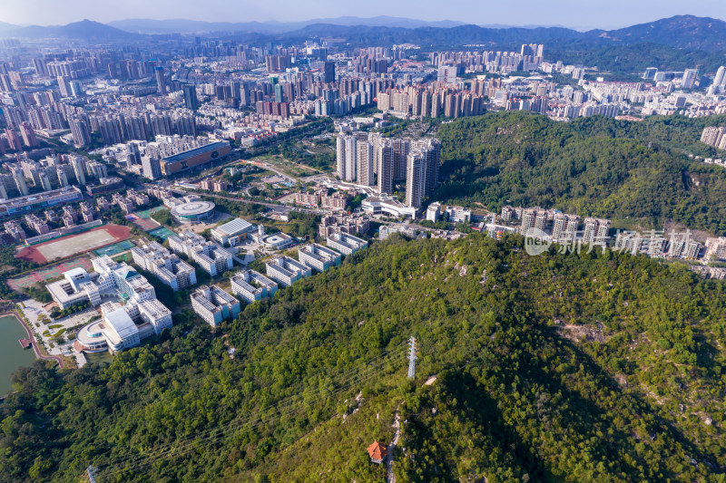 广东珠海城市大景航拍摄影图