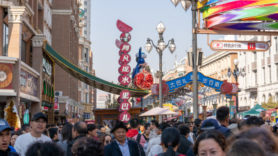 中秋节假期的中国新疆国际大巴扎