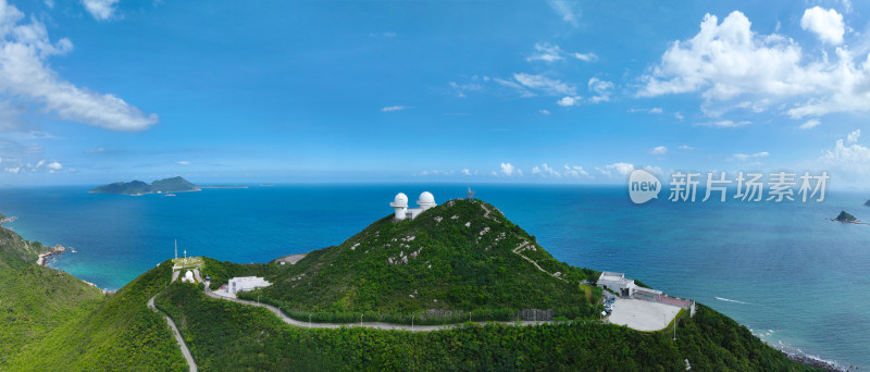 深圳市大鹏新区西涌海滨浴场深圳天文台航拍