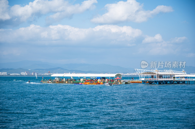 海南三亚西岛风景区游客旅游治愈唯美镜头