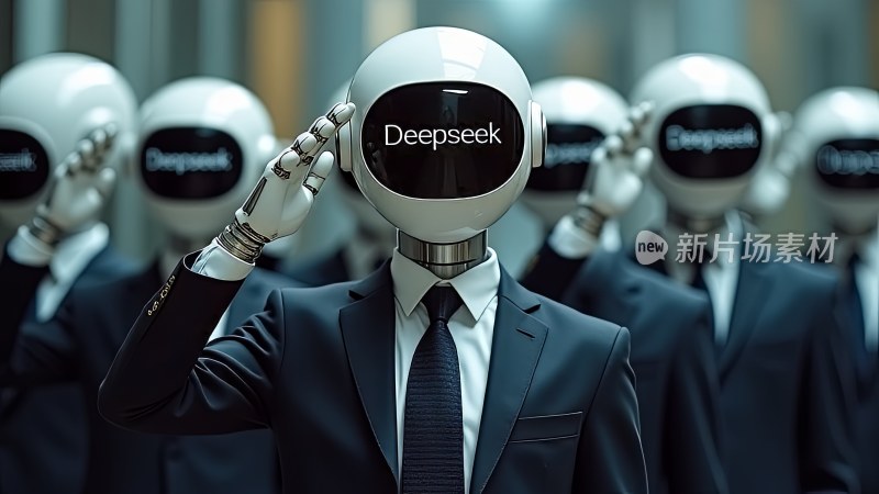 Deepseek机器人敬礼