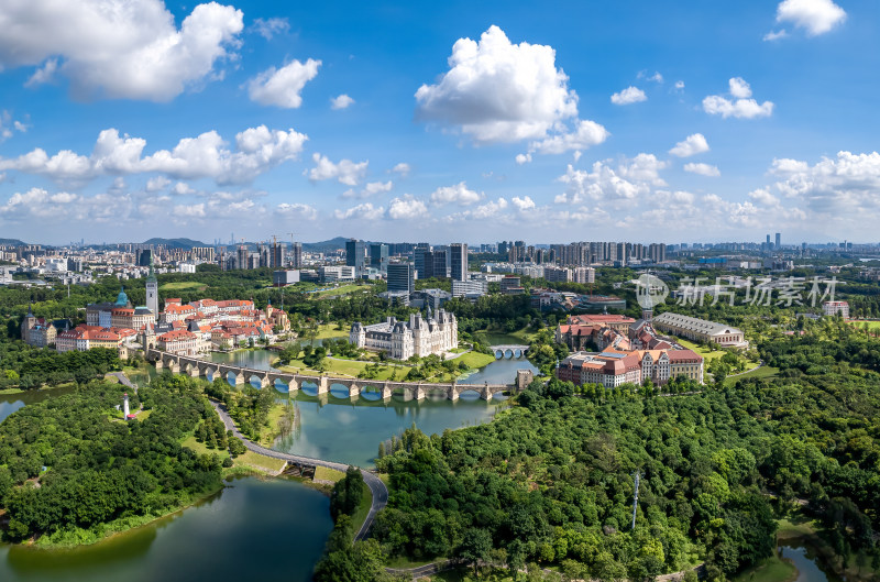 东莞松山湖景区航拍