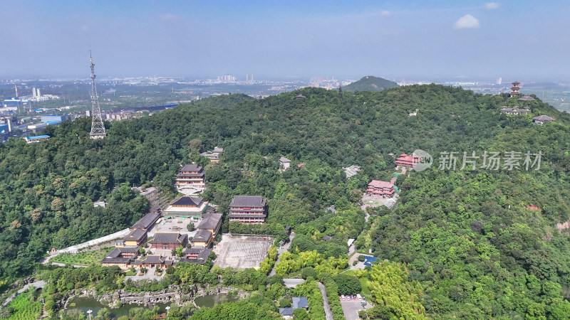 航拍鄂州西山4A景区