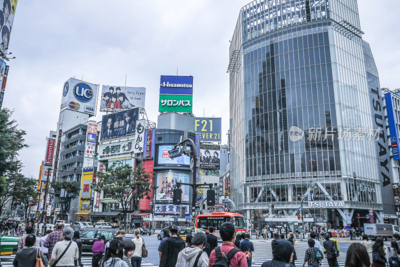 日本涩谷街景