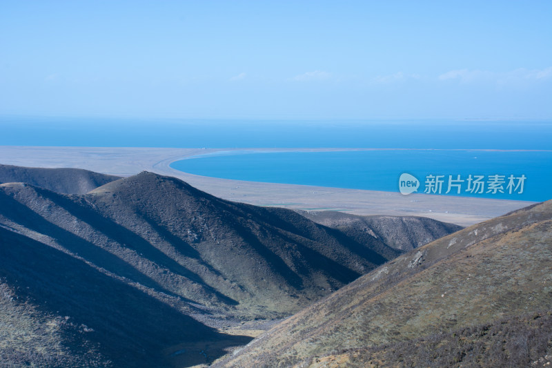 中国西部青海青海湖秋季自然风光