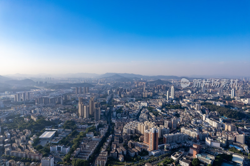 广东江门城市建设大景航拍摄影图