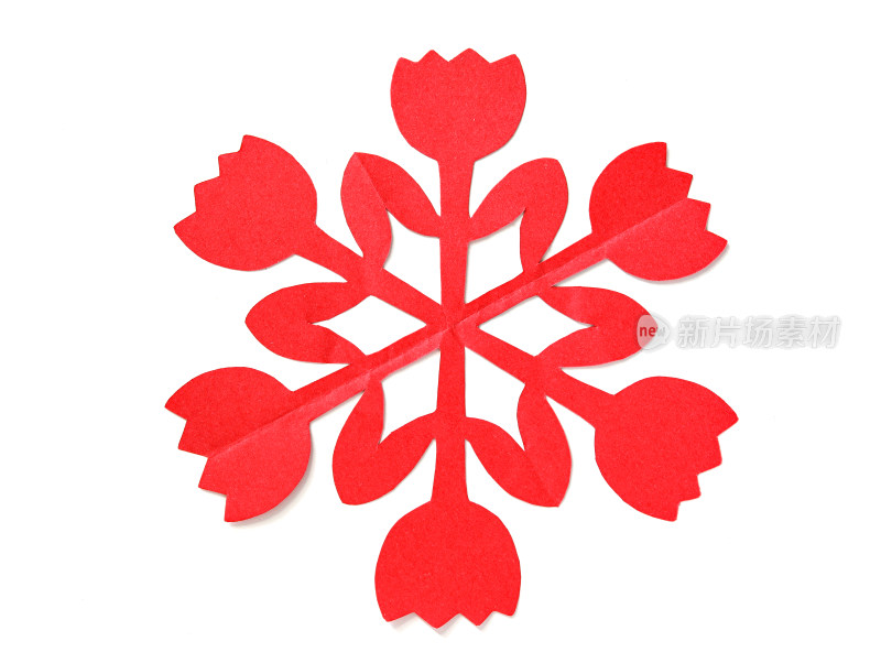 春节传统剪纸窗花的白底图