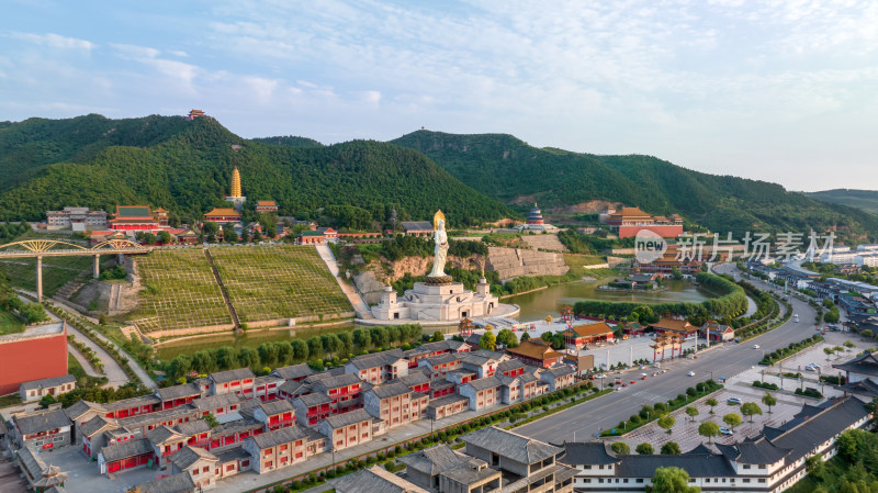 洛阳旅游灵山寺风景区全景图