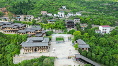 航拍湖北宜昌兴山县昭君村