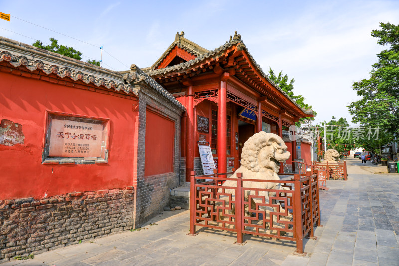 石家庄正定古城天宁寺寺庙