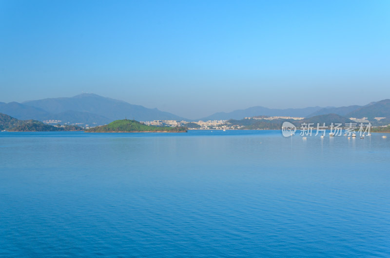 香港大埔大美督海景海岛自然风光