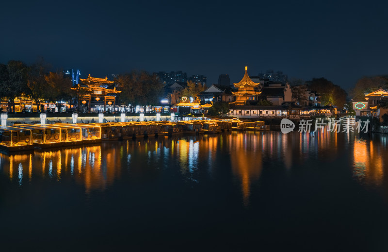 南京秦淮河夫子庙夜景