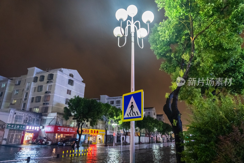 台风携带暴雨造成树木损毁车辆吹倒