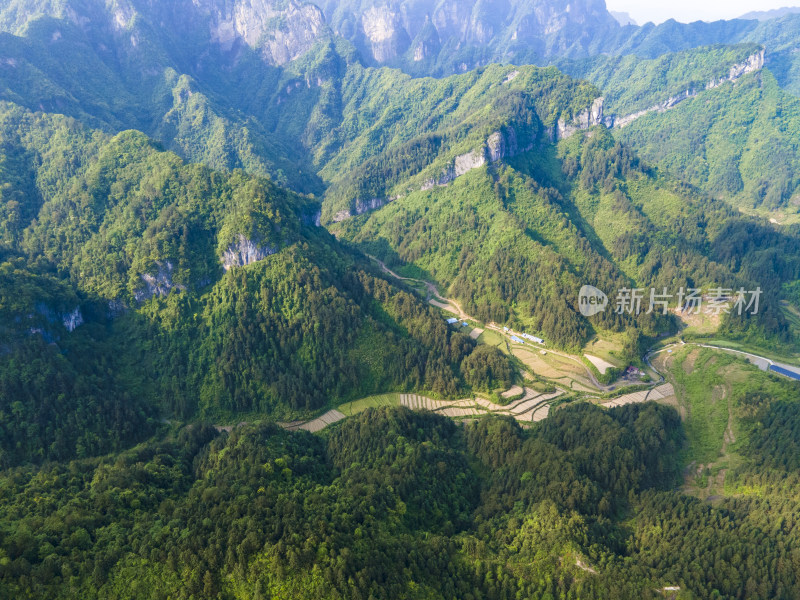 湖南张家界天门山5A景区航拍摄影图