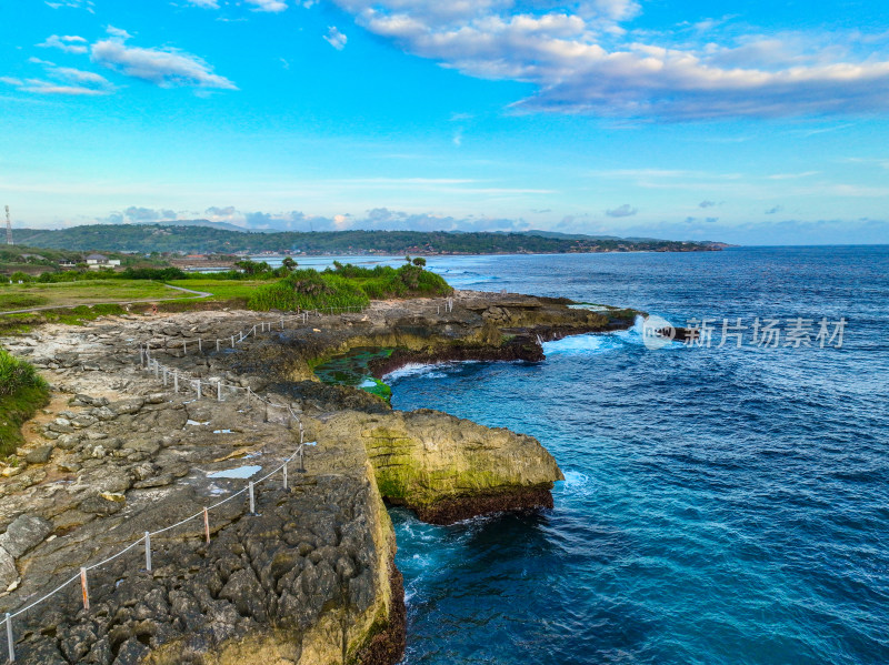 巴厘岛海岛自然风光航拍