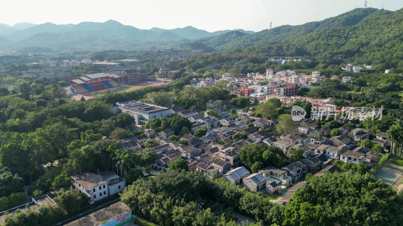 航拍广东中山孙中山故里旅游区