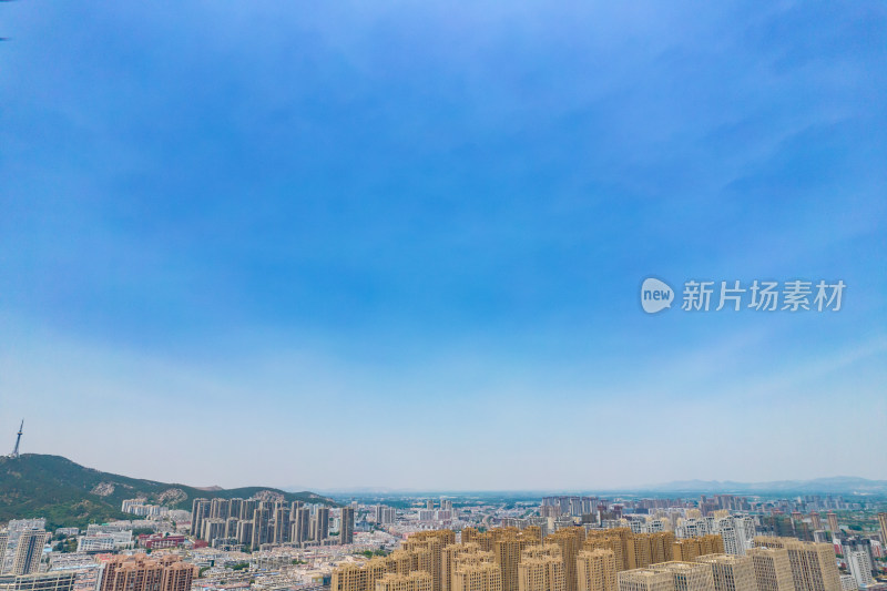 安徽淮北站周边高楼建筑航拍图