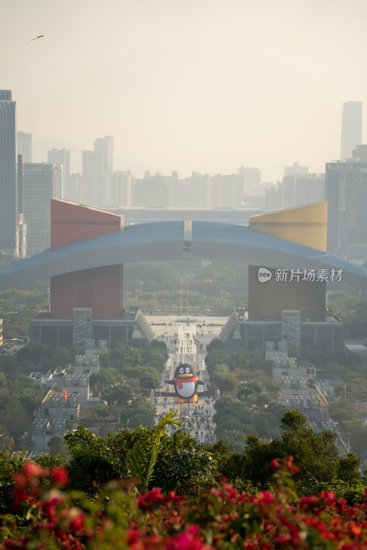 深圳市民中心广场腾讯企鹅