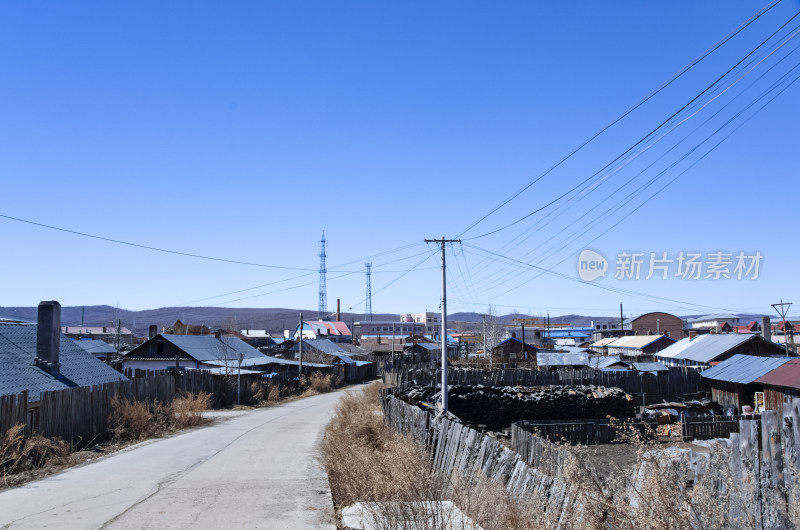 内蒙古呼伦贝尔莫尔道嘎市区公路与房屋