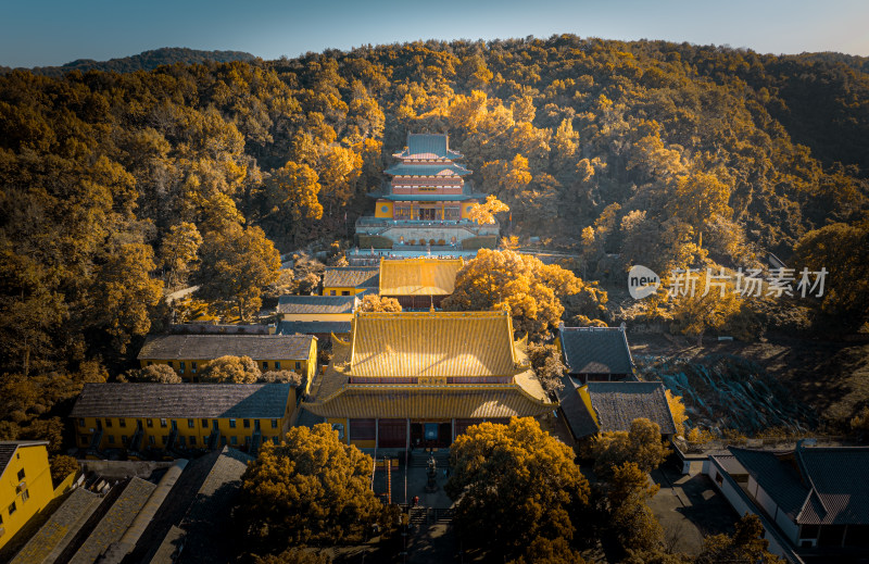 杭州西湖风景名胜区敕建净慈禅寺航拍