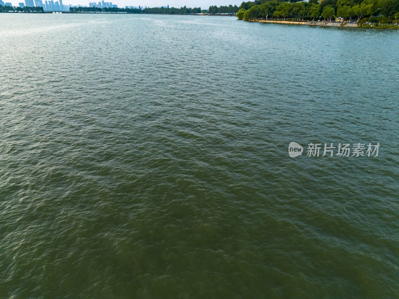 湖面日落晚霞夕阳湖北武汉