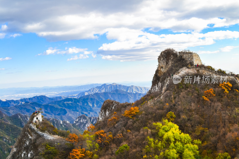 万里长城秋天自然风景