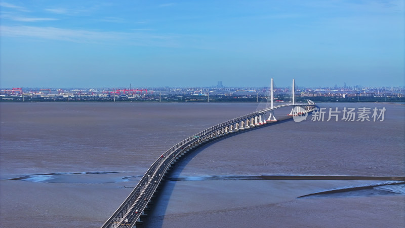 上海长江大桥全景