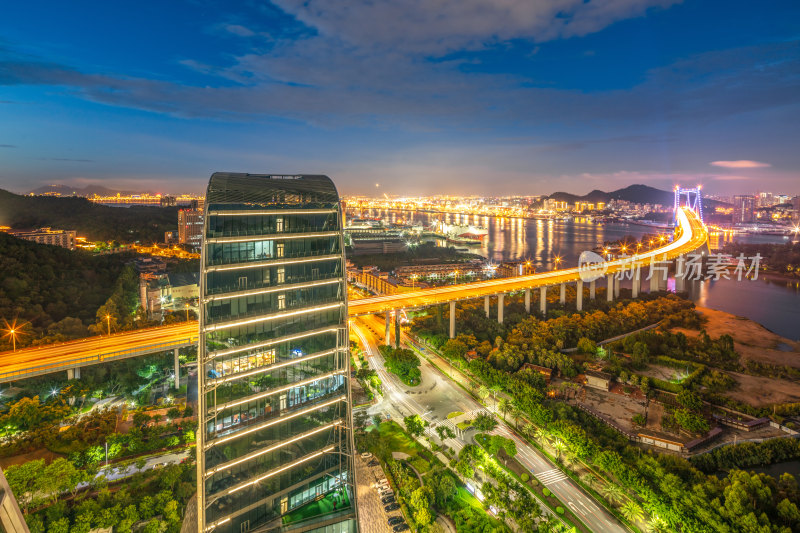 福建厦门城市夜景