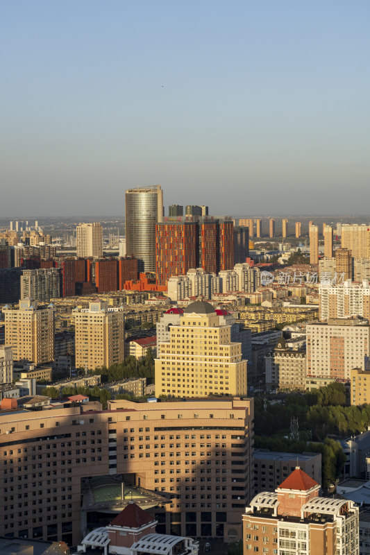 哈尔滨夜景地标性建筑龙塔