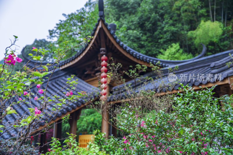 杭州飞来峰景区上天竺法喜禅寺古建筑