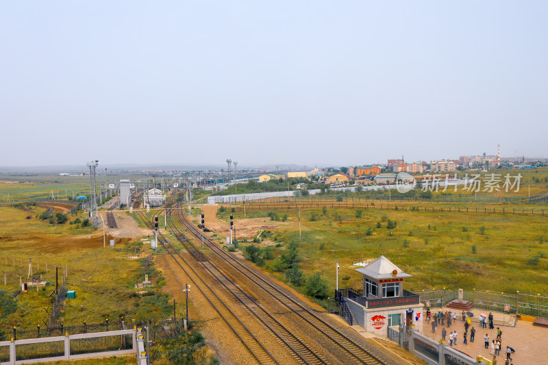 满洲里国门景区