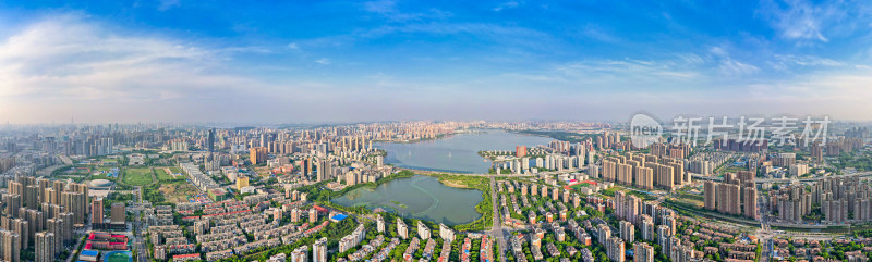 武汉武昌南湖附近城市鸟瞰