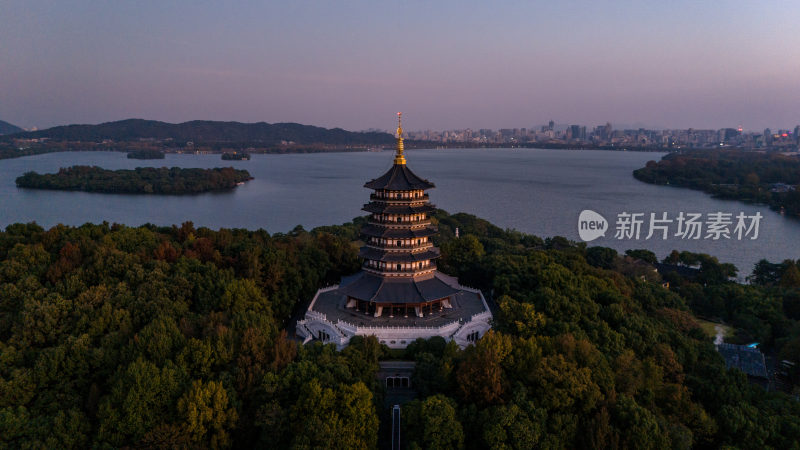 杭州西湖雷峰塔景区