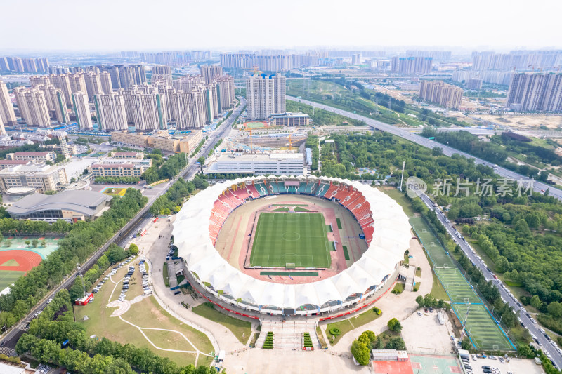 河南郑州城市风光地标建筑航拍图
