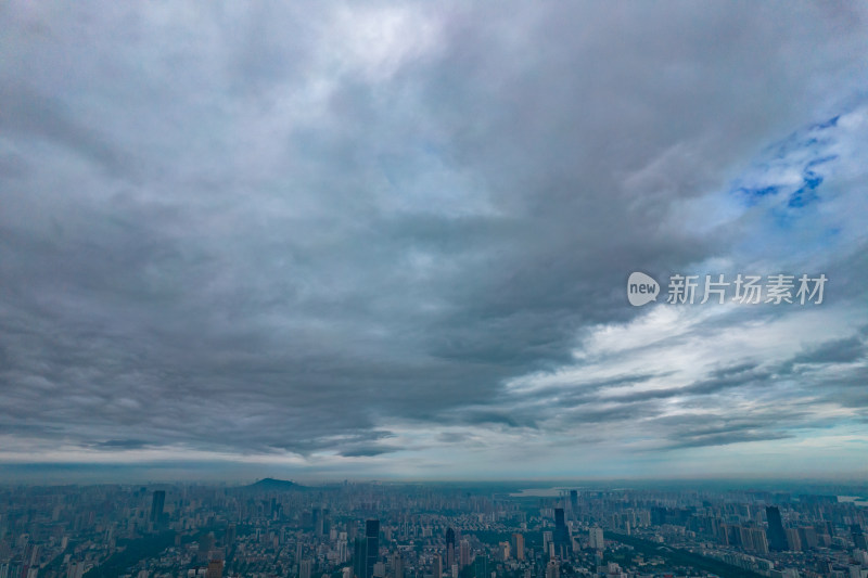 雨后城市风光安徽合肥航拍图