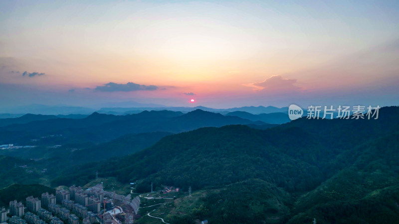 祖国壮丽山河丘陵山川航拍