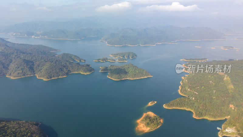 航拍韶关乳源南水湖国家湿地公园风光