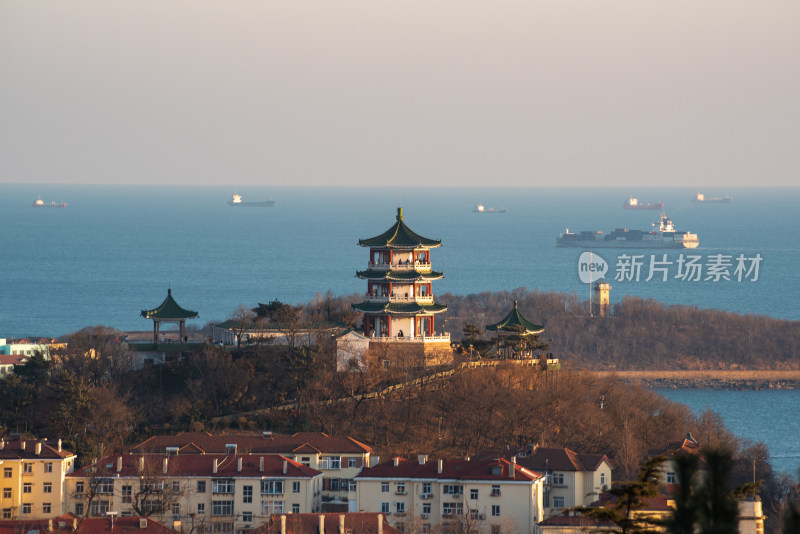 青岛小鱼山风光