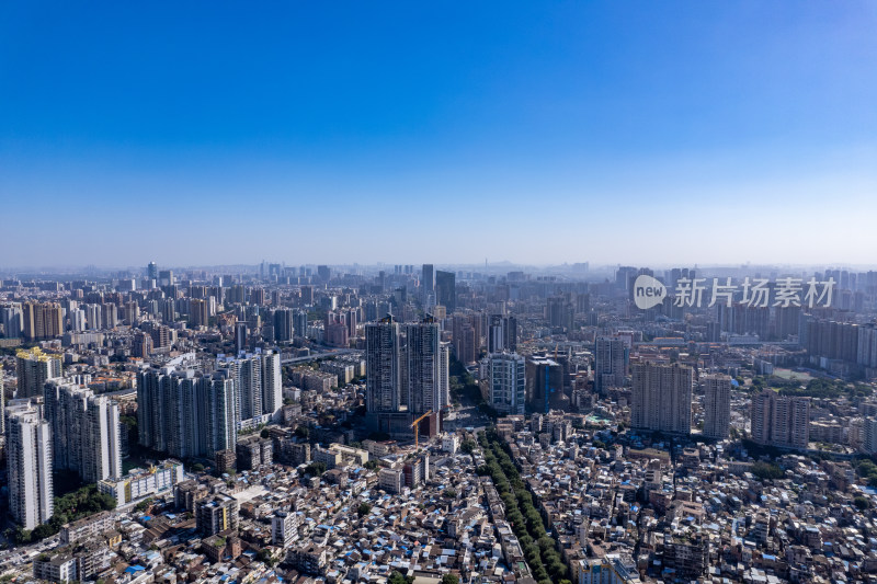 广东广州海珠区城市建设航拍摄影图