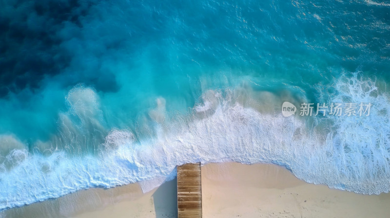 海滩浪花唯美壁纸背景图